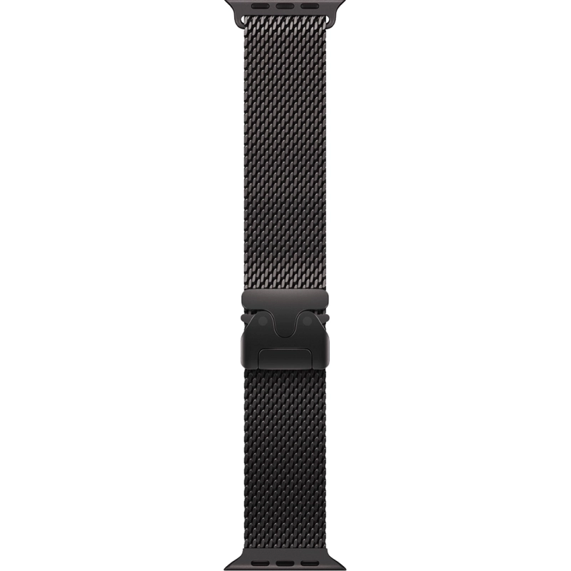 اپل واچ اولترا 3 سایز 49 میلی متری 2025 - مشکی با بند Titanium Milanese Loop